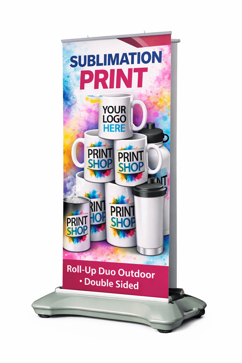 Rollup banner double sided outdoor